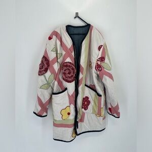 Re/Done x Levi’s RARE 80s Reversible Patchwork Denim Quilted Floral Puff Jacket